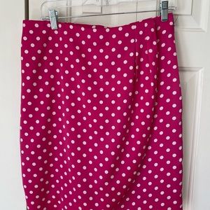 Chaus pink polka dot skirt